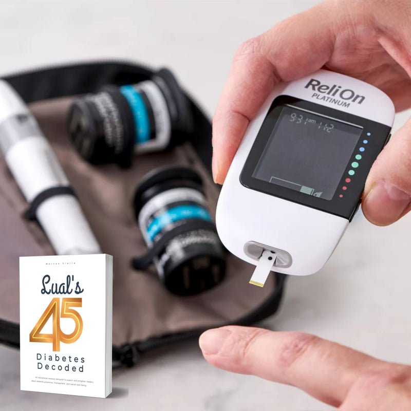 [Australia] - Relion Platinum Test Strips 50 Count. Compatible with ReliOn Platinum Meter, Testing Blood Glucose, Bundle with 45 Diabetes Decoded eBook Included 