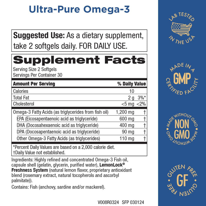 Purity Products Bundle - Advanced Vitamin D + Omega-3 Ultra-Pure Fish Oil | Advanced D is Packed with Vitamin D, Vitamin K2, Zinc, Magnesium Citrate, Boron and Taurine