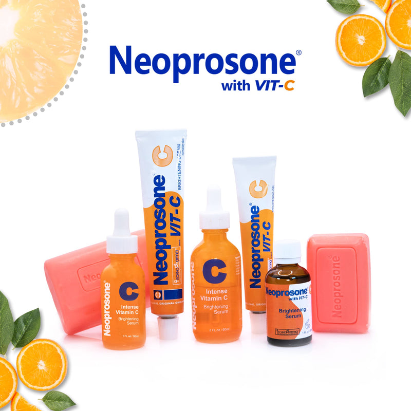 Neoprosone Skin Brightening Cream - 1.7 Fl oz / 50 ml - with Vitamin C and Alpha Arbutin Complex