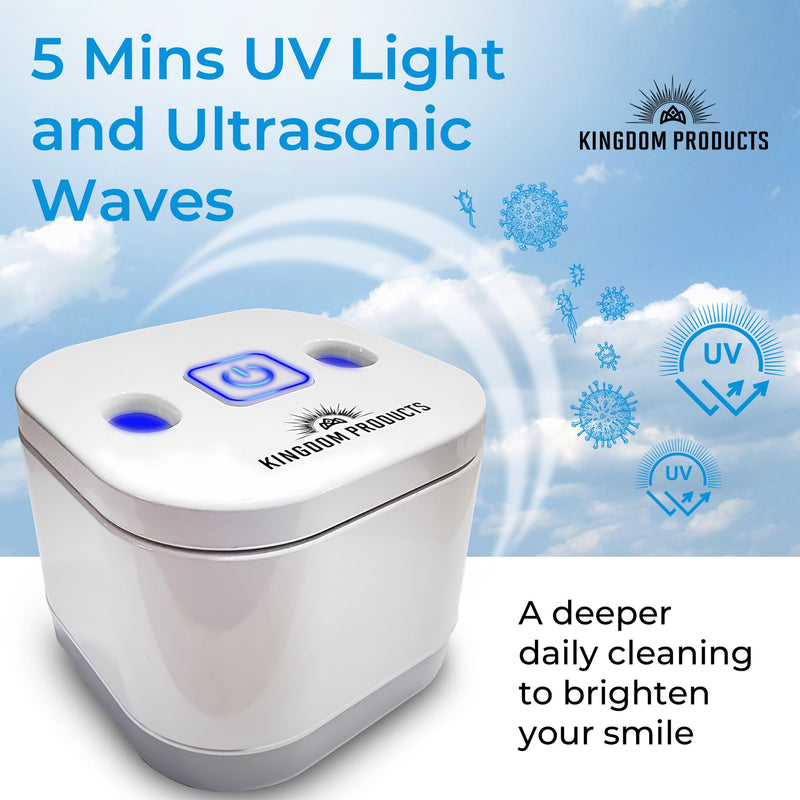 [Australia] - New Ultrasonic Retainer Cleaner with a Larger 200ML Pod, 45kHz Retainer Cleaner Machine for Dentures, Night Guard Cleaner, Mouth Guard Cleaner, Denture Cleaner, Aligner Cleaner 