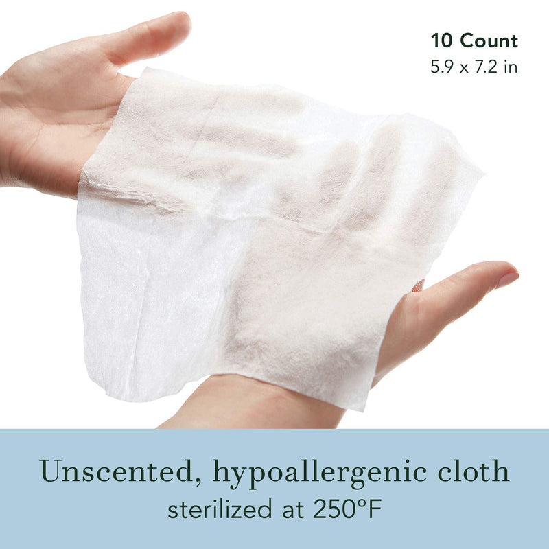[Australia] - Rael Body Wipes, Organic Cotton Wipes for Women - Unscented Body Wipes, Individually Wrapped, All Skin Types, Vegan, Cruelty Free (10 Count, Pack of 2) 10 Count (Pack of 2) 