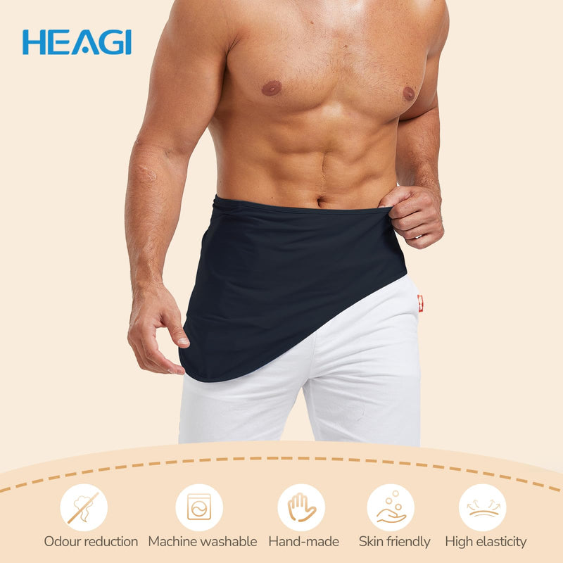 [Australia] - Ostomy Belt, Ostomy Supplies, Ostomy Support Belt Stealth Belt for Ostomy Bag Inner Pocket to Hold Ostomy Pouch for Men & Women, Ostomy Bag Cover for Sport & Swiming - Medium BLACK Medium(waist size:33''-43'') 