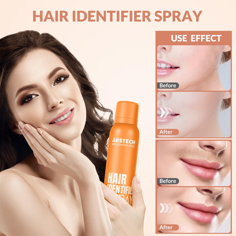 [Australia] - Hair Identifier Spray for Face Shaving Dermaplaning Tool Skin Body Dermaplane Spray for Women with 16 Face Razor Face Shaver Kit Facial Hair Removal Dermaplane Razor for Women Face (Orange 4 Pack) Orange 4 PACK 