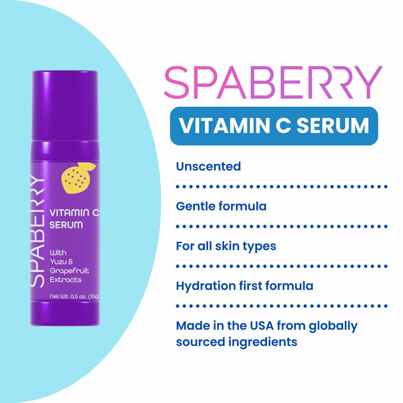 Vitamin C Face Serum for Brightening 0.5 fl oz | Formulated with Sodium Ascorbyl Phosphate (SAP), a gentle, stable form of vitamin C for daily use.