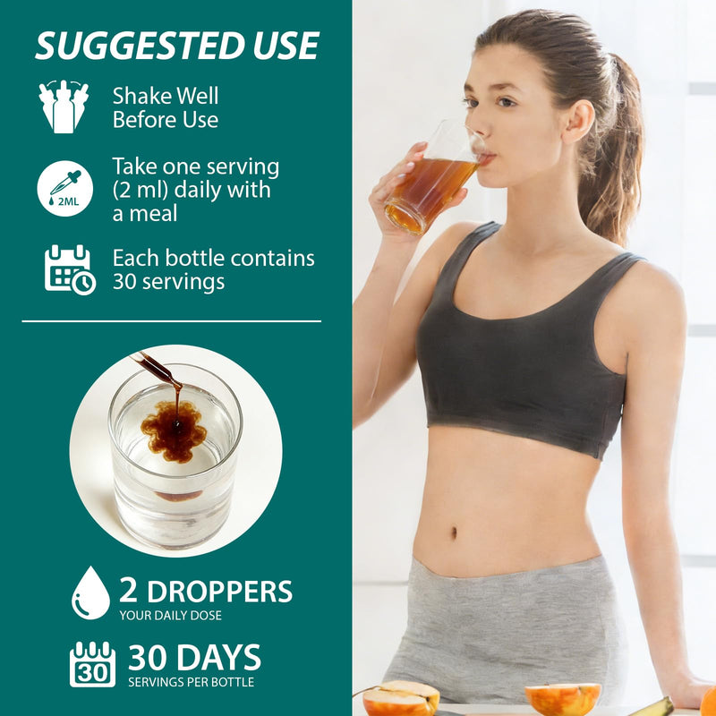 Lymphatic Drainage Drops,21-in-1 Herbal Formula for Liposomal Lymphatic Support & Immune System Detox Supplement–60ML for Daily Lymph Cleanse & Immunity 60ML