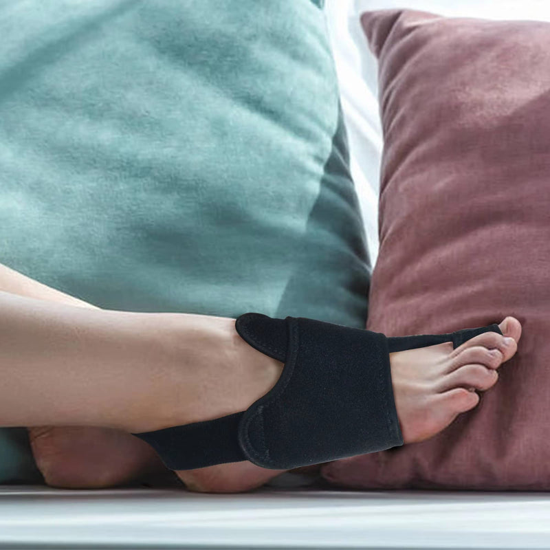 [Australia] - 1 Pair Bunion Corrector for Women & Men, Night Bunion Splint, Big Toe Straightener, Bunion Brace for Pain Relief Black One Size 