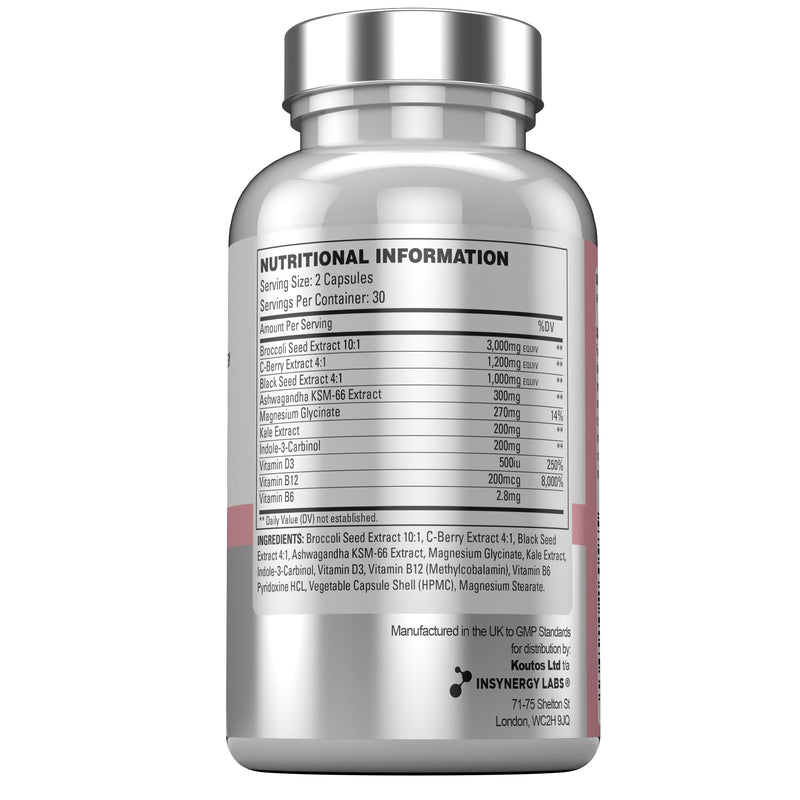 EstroGenix – Estrogen Tablets for Women (Highest Dosage in UK) Hormone Balance Supplement, Estrogen Booster Pills 60 Vegan Capsules 60 count (Pack of 1)
