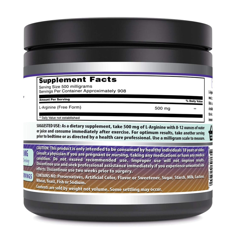Amazing Formulas L-Arginine Powder Supplement | Non-GMO | Gluten Free | Made in USA (1 Lb) 1 Lb