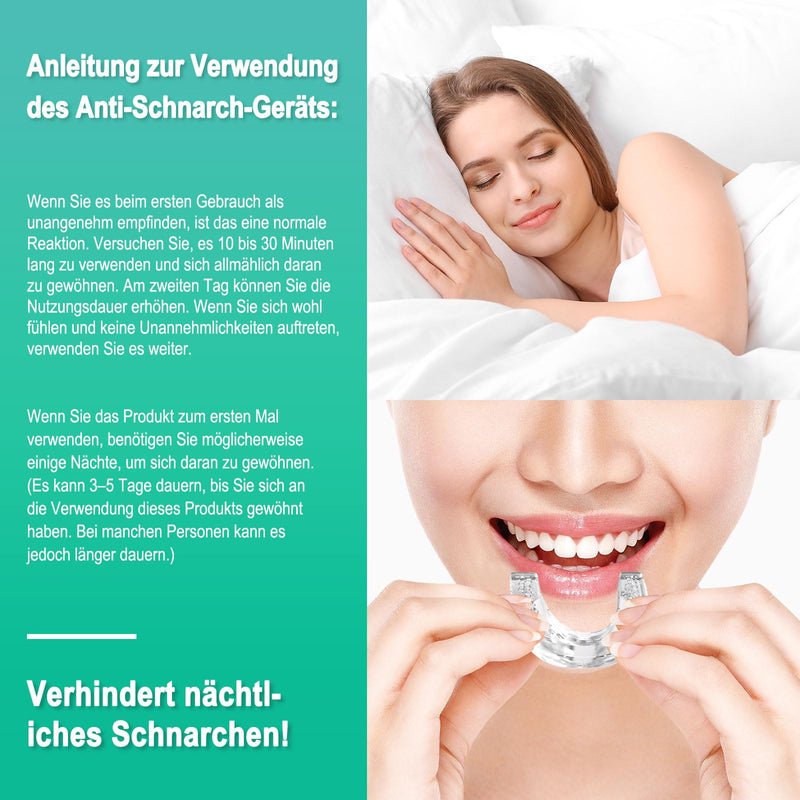 [Australia] - Anti-snoring splint, effective solutions for quiet nights and relaxed snoring, adjustable anti-snoring snoring-free stopper, snoring stopper against teeth grinding 