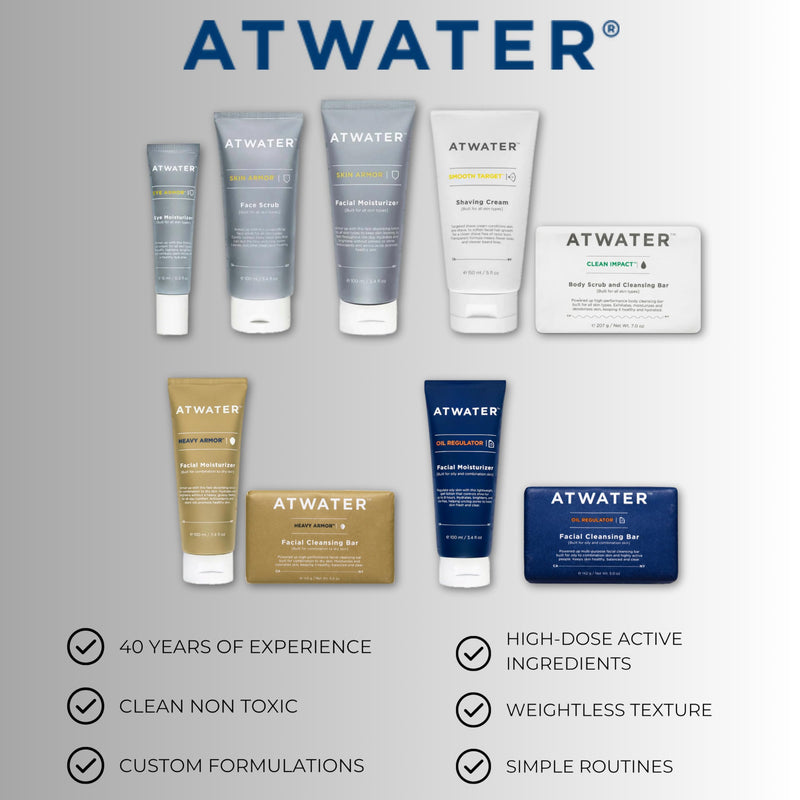 ATWATER Moisturizing Lip Balm for Dry, Chapped Lips, Low Shine 0.15 oz | Made with shea butter, vitamin E & squalane to hydrate, soothe & help protect dry, chapped lips, fragrance-free 1 Count (Pack of 1)