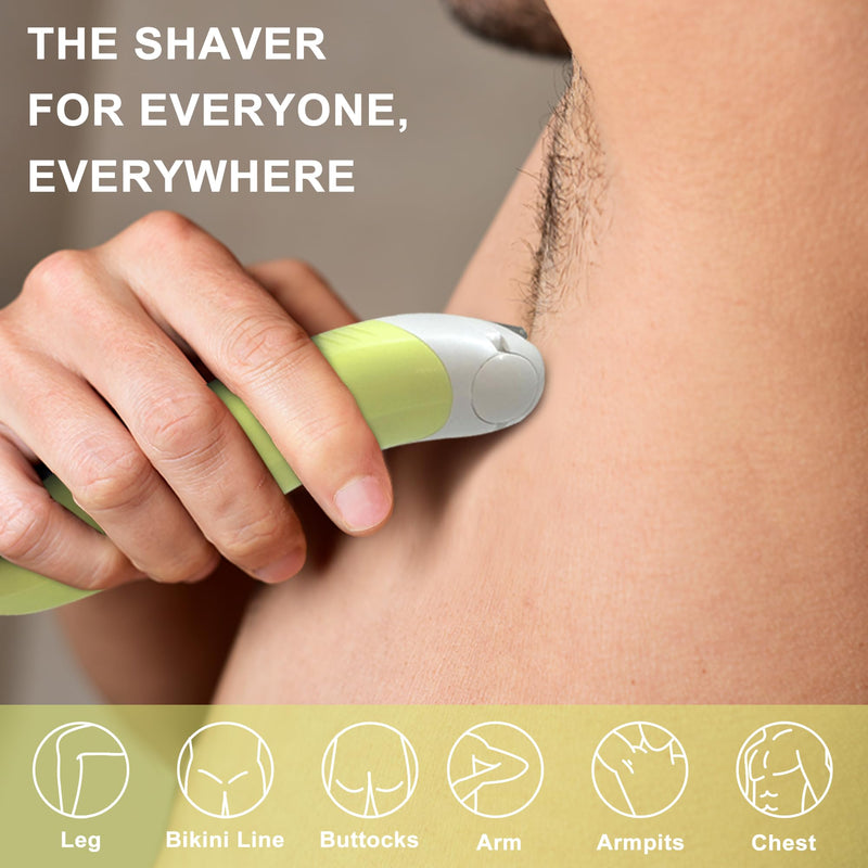 Electric Razors for Women & Bikini Trimmer-Waterproof Cordless for Shower,Travel | Hypoallergenic Foil Shaver for Legs,Underarms,Bikini Line,Wet/Dry.OliveDrab/iuy6 Green White