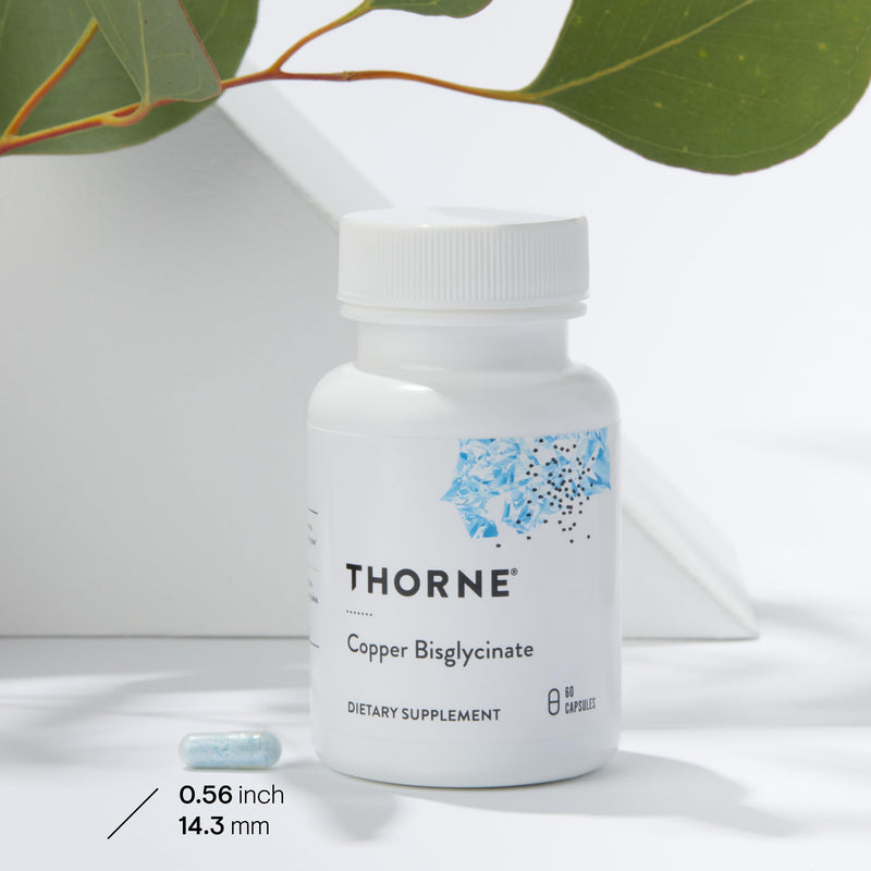 [Australia] - THORNE - Copper Bisglycinate - Well-Absorbed Trace Mineral Supplement - 60 Capsules 60 Count (Pack of 1) 