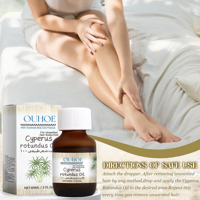 [Australia] - Cyperus Rotundus Oil,Cyperus Rotundus Oil For Hair Removal,Natural Cyperus Rotundus Oil,Essential Oils Cyperus For Hair Removal,Reducing Body Hair Growth,With Dropper 60 ml. 