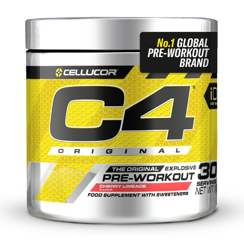 C4 Original Beta Alanine Sports Nutrition Bulk Pre Workout Powder for Men & Women | Best Pre-Workout Energy Drink Supplements | Creatine Monohydrate | Cherry Limeade | 30 Servings