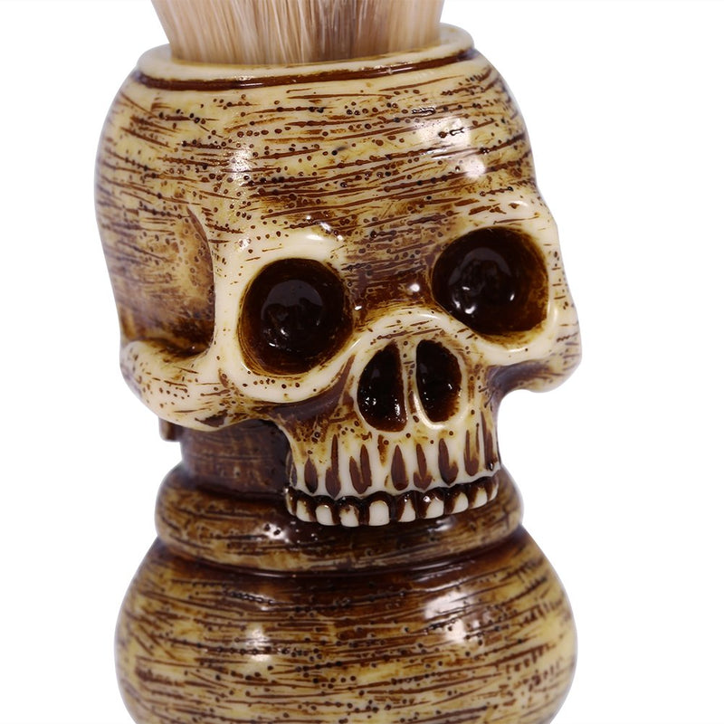【𝐂𝐡𝐫𝐢𝐬𝐭𝐦𝐚𝐬 𝐃𝐞𝐚𝐥𝐬】 Mens Skull Head Salon Beard Shaving Brush