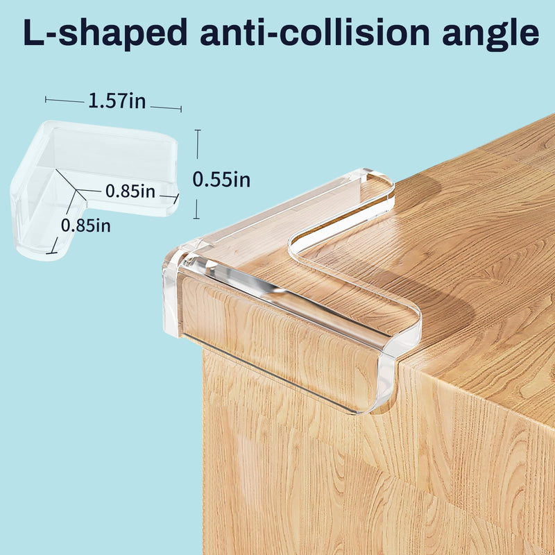 [Australia] - 12 Pack Table Protectors, Corner Protector for Baby, Clear Furniture Corner Guards & Edge Safety Bumpers Cushion to Cover Sharp Furniture & Table Edges (12 Count (Pack of 1)) 12 Count (Pack of 1) 