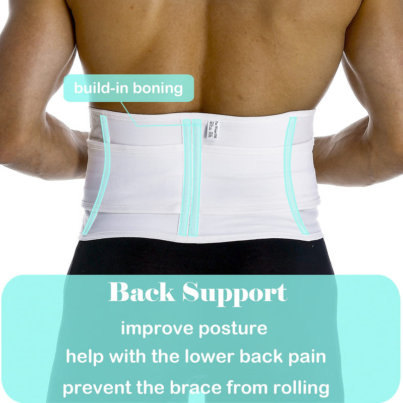[Australia] - Hernia Belts for Men Abdominal Support Surgical Belly Binder Stomach Wrap Band After Surgery X-Large 