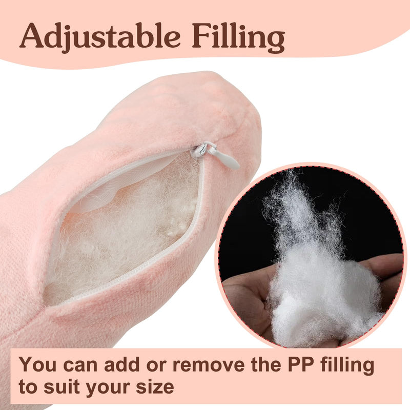 [Australia] - Ear Piercing Pillow, Side Sleeper Pillow with an Ear Hole, Ear Protector Pillow for Ear Pain CNH Piercing Pain Relief Sleeping Pressure Sores, Minky Dot (Pink) 