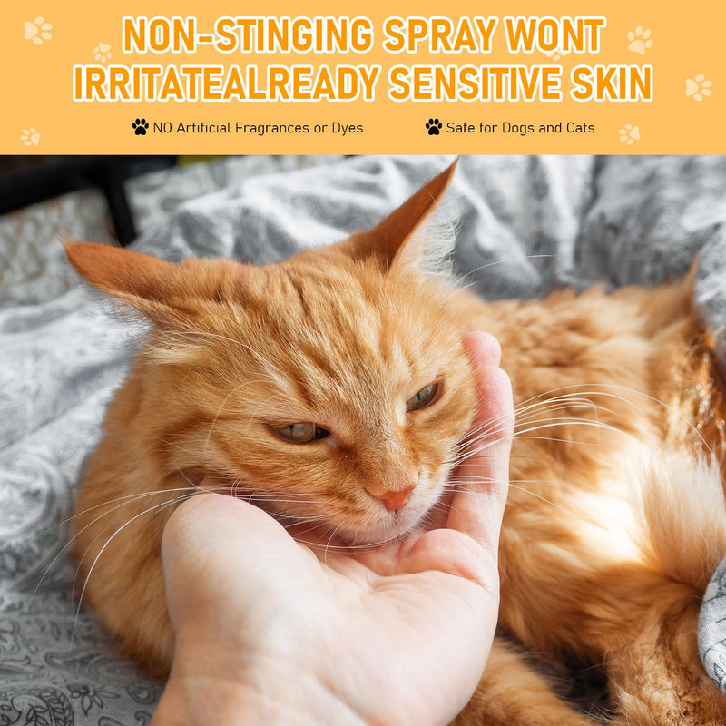 Pet Skin Sprays for Dogs & Cats,Pet Skin Care Spray, Nature Soothing Spray for Clean and Soft Skin, Pet Skin Treatment Spray for All Animals (2Pcs) - PawsPlanet Australia