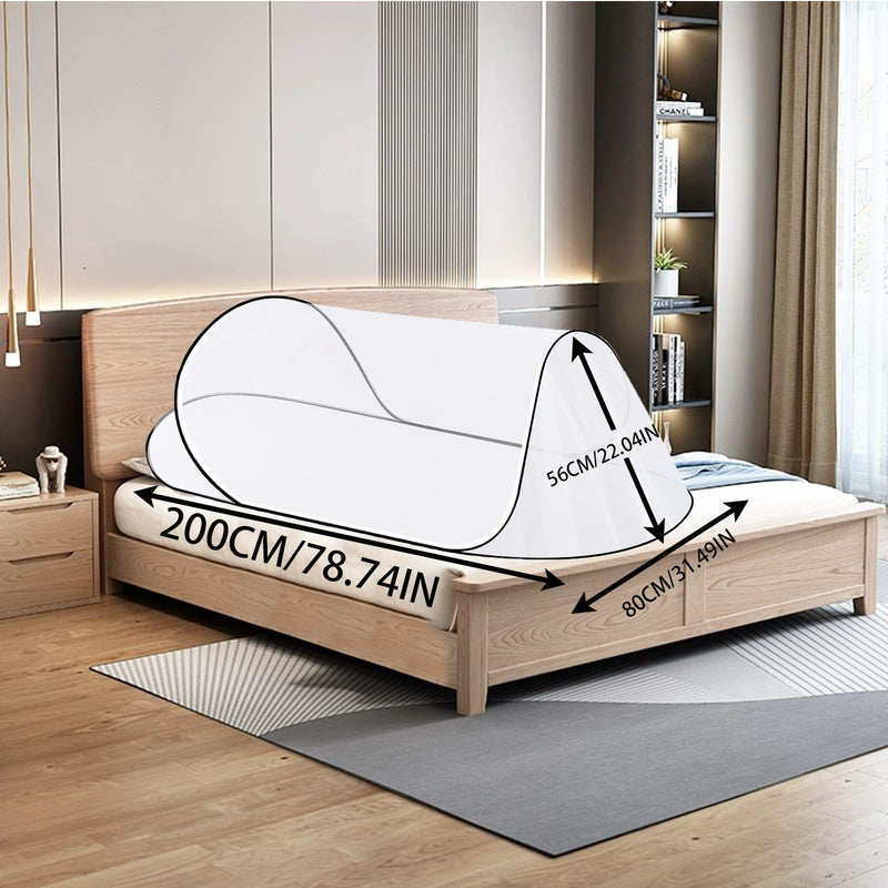 [Australia] - CMINGJ Large Pop Up Mosquito Tent, Portable Foldable Mosquito Net for Bed Camping Travel PatioÔºåMosquito Net for Adults Baby (78 * 31 * 22inch) (Black Fixed Size) Black Fixed Size 