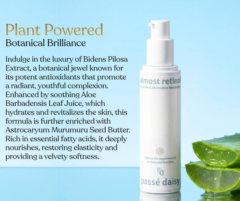 Passé Daisy, Renewal Moisturizer Sérum, Face Care, Skin Booster, Age-Defying, Vitamins, Antioxidants, Softens Look of Fine Lines, Sensitive Skin, Lightweight, Natural Formula, 1.69 Fl Oz.