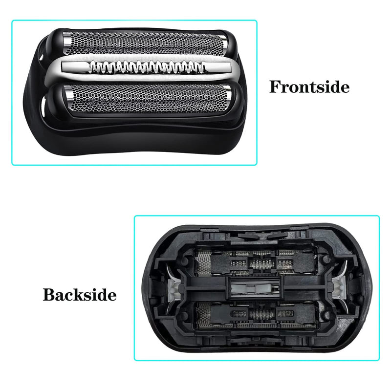 [Australia] - Electric shaving head for Braun Series 3,32B Compatible with Braun Series 3 shaving head, black Series 3 electric shaving head replacement part suitable, replacement blades foil head accessories for razors (32B) 32B 
