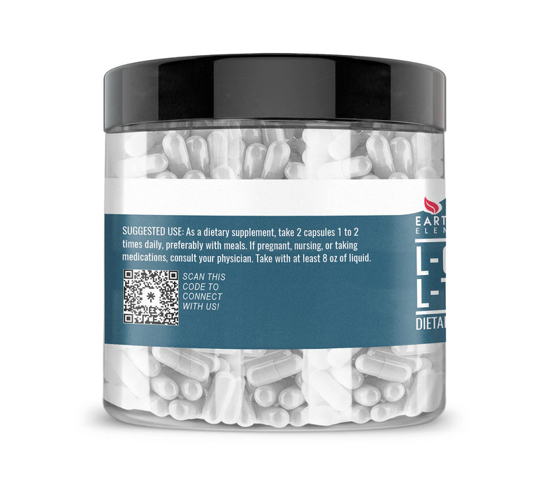[Australia] - Earthborn Elements L-Carnitine Tartrate, 200 Capsules, No Magnesium or Rice Fillers, No Additives, Gluten-Free, Undiluted 200 Count (Pack of 1) 