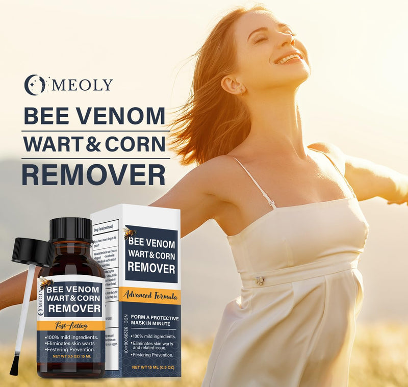 [Australia] - Bee Venom Skin Wart Remover: Fast-Acting 20% salicylic Acid Skin Wart Remover for Plantar Wart, Genital Wart 