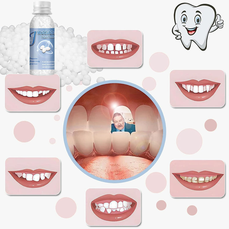 [Australia] - Provisional Teeth Decoration Fake Tooth High Hardness, Durable, and Reusable. (1 Box, Fl Oz, 1) 1 Fl Oz (Pack of 1) 