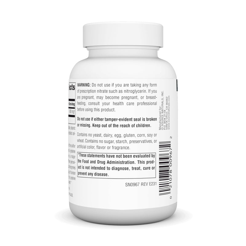 [Australia] - Source Naturals N-Acetyl Cysteine Antioxidant Support 600 mg Dietary Supplement That Supports Respiratory Health* - 120 Tablets 120 Count (Pack of 1) 
