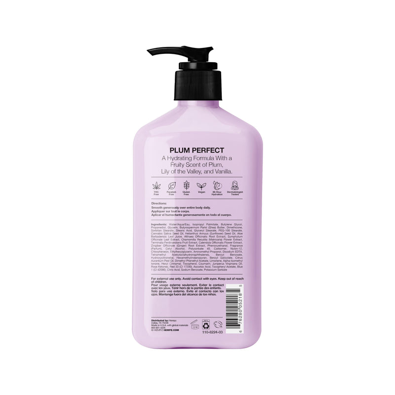 Hempz Limited Edition Vanilla Plum Moisturizing Body Lotion - 17 Fl Oz | Kakadu Plum Extract & Shea Butter, Hemp Seed Oil for Dry Skin, 48-Hour Hydration, Vegan & Cruelty-Free, Paraben-Free Satsuma Plum & Lily of the Valley Vanilla 17 Fl Oz (Pack of 1)