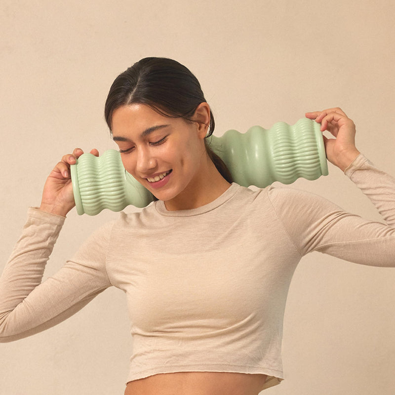 [Australia] - Wave Pillow II - Spine Stretcher Massage Tool, Yoga & Piliates Spine Alignment Corrector for Back Pain Relief, Neck, Shoulder, Lower Back & Hip Massage Device (Sweet Pink) Wave Pillow Ii(sweet Pink) 