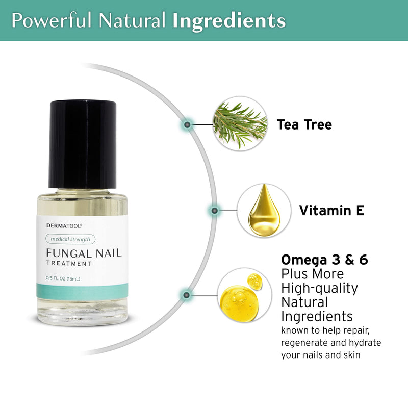 Toenail Fungus Treatment Extra Strength Antifungal Solution and Nail Fungus Treatment for Toenail - Repairs Fungal Damaged, Yellow, Thick, Discolored Nails - Fingernails and Toe Nail Fungus Treatments 0.5 Fl Oz (Pack of 1)