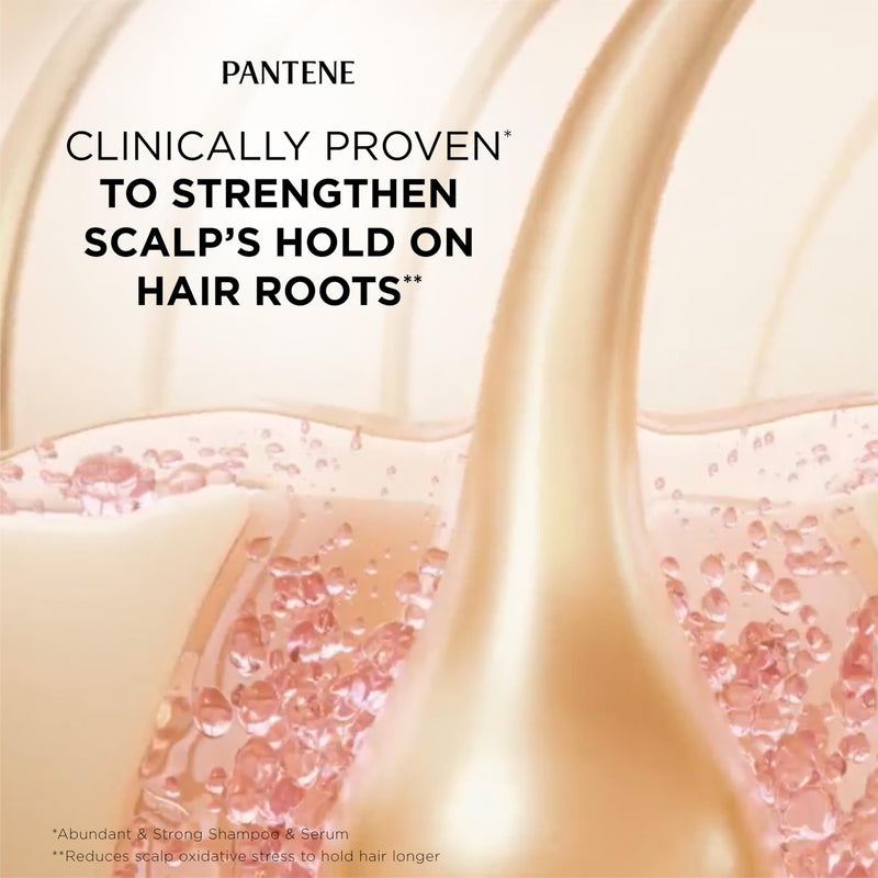 Pantene Abundant & Strong Daily Scalp Serum, Strengthens Scalp’s Hold on Roots, 2 oz