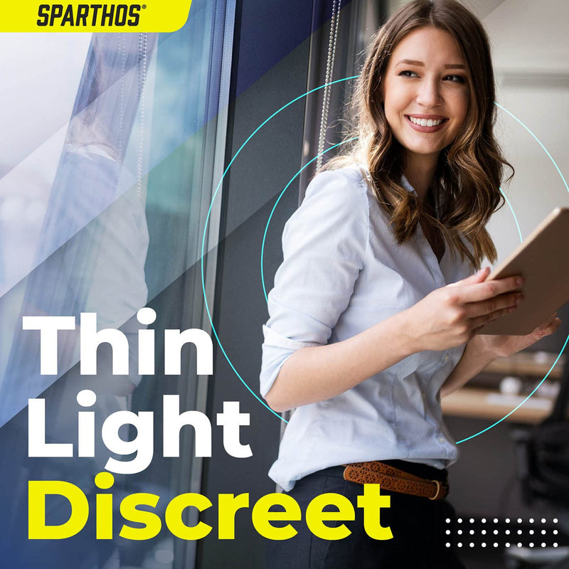 Sparthos Inguinal Hernia Belt For Men - Two Compression Pads - Slim, Discreet, Adjustable - Left or Right Side - Inguinal Hernia Support Mens - Post Surgery Hernia Truss - Groin Belts Men (Beige-XXL) XXL (Fits Hip Size 38 in - 50 in) Dune Beige