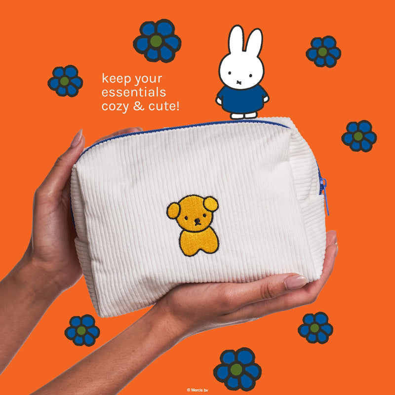 The Crème Shop Miffy Bestsellers Set Miffy Makeup Bag, Compact Mirror and Tinted Lip Balm (Rare Rose)