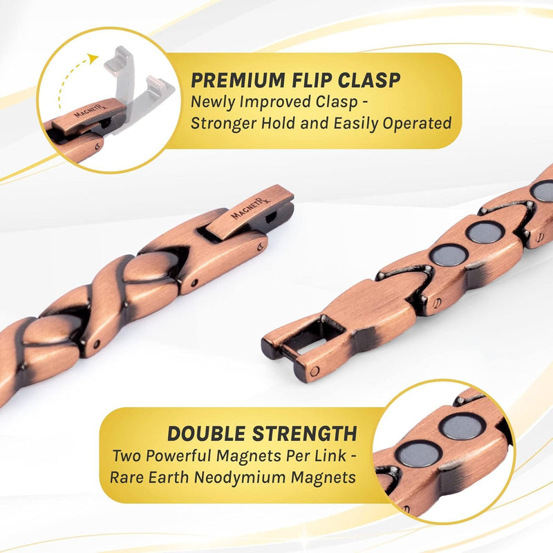 [Australia] - MagnetRX Copper Anklet for Women ‚Äì Ultra Strength Magnetic Ankle Bracelets for Women ‚Äì Effective Womens Copper Magnetic Ankle Bracelet (Women Anklet) Women Copper Anklet 