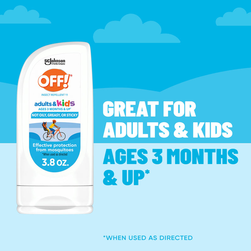 [Australia] - OFF! Insect Repellent Lotion for Adults & Kids, Fragrance-Free Bug Repellent for Everyday Protection from Mosquitoes and Ticks, 3.8 oz 