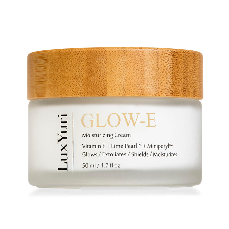 LUXYURI Glow-E Moisturizing Cream with Vitamin E, Lime Pearl and Miniporyl, 50 ml, 1.7 fl oz