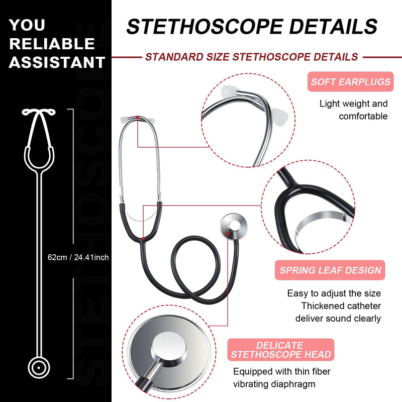 [Australia] - Sumind Stethoscope Nurse Hat Halloween Costume Accessory for Paramedic Doctor Nurse Cosplay Costume Accessories for Men and Women As Pictures Shown 