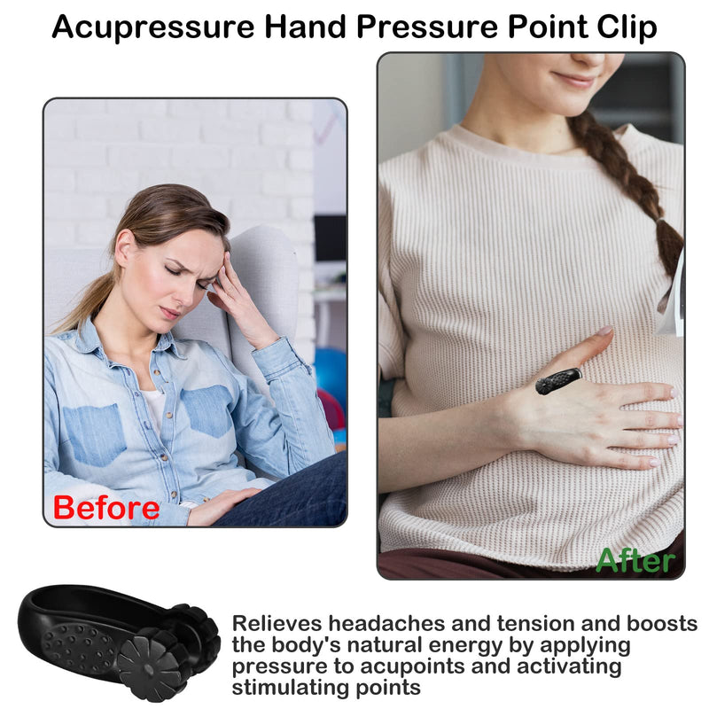 [Australia] - 2Pcs Migraine Pressure Point Clip, Headache Relief Acupressure Hand Clip, LI4 Acupressure Point Clips Relief Tension Anxiety Device, Stress Alleviation, Acuplus Relief 