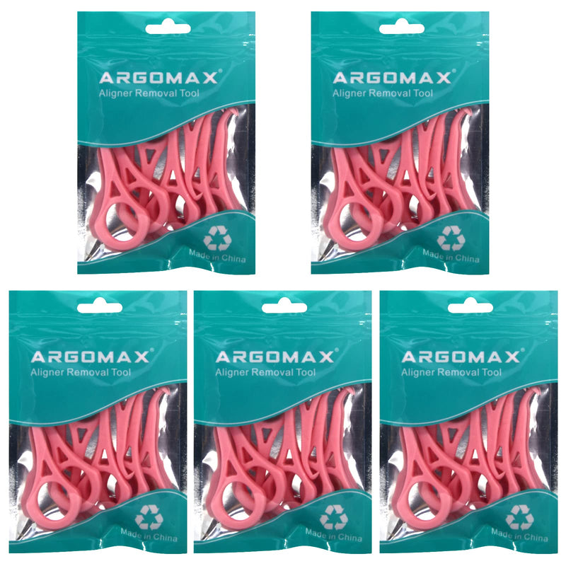 [Australia] - ARGOMAX - Aligner Removal Tool, 50 Retainer Remover Tool, Invisible Braces Removal Tools, Suitable for Removing Braces, Trays, Retainers, Dentures and Aligners(Pink). Medium size 50pcs Pink 
