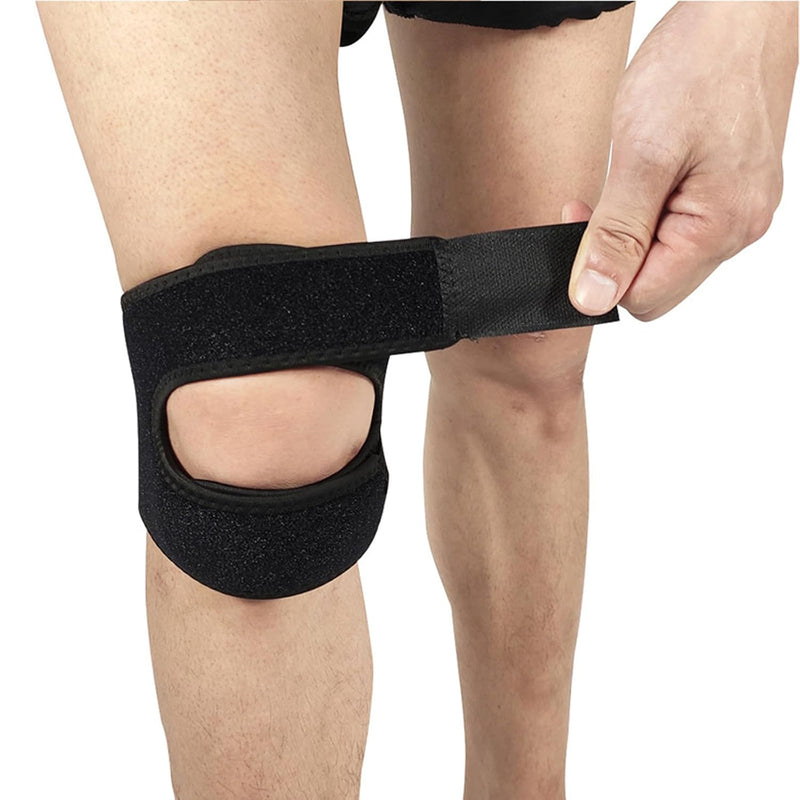 [Australia] - 2U2O Dual Patella Knee Strap for Pain Relief and Full Mobility, Adjustable Knee Stabilizing Brace Support for Running, Jumper, Tennis, Basketball, Arthritis, Tendonitis, Injury Recovery, Joint, Muscle S/M 