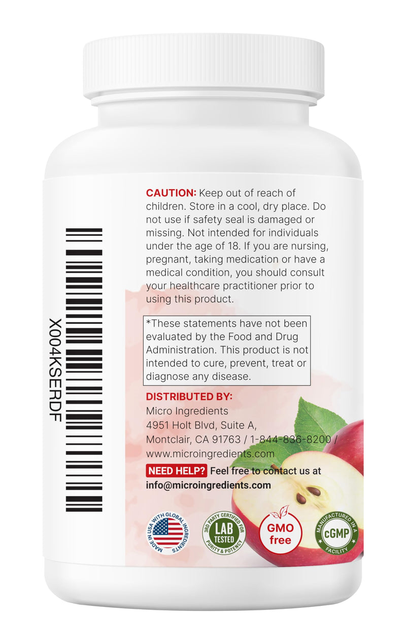 [Australia] - Apple Cider Vinegar with The Mother 4,800mg Per Serving, 300 Capsules | 4-in-1 ACV Complex | Ceylon Cinnamon, Cayenne Pepper, & Berberine | Immune, Digestion & Appetite Support | Non-GMO, Gluten Free 