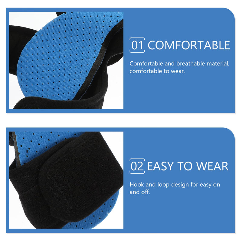 Healifty Foot Support Ply for Foot Drop and Ankle Joint Immobilization Adjustable Night Brace for Leg and Support for Plantar Fasciitis and Achilles Blue