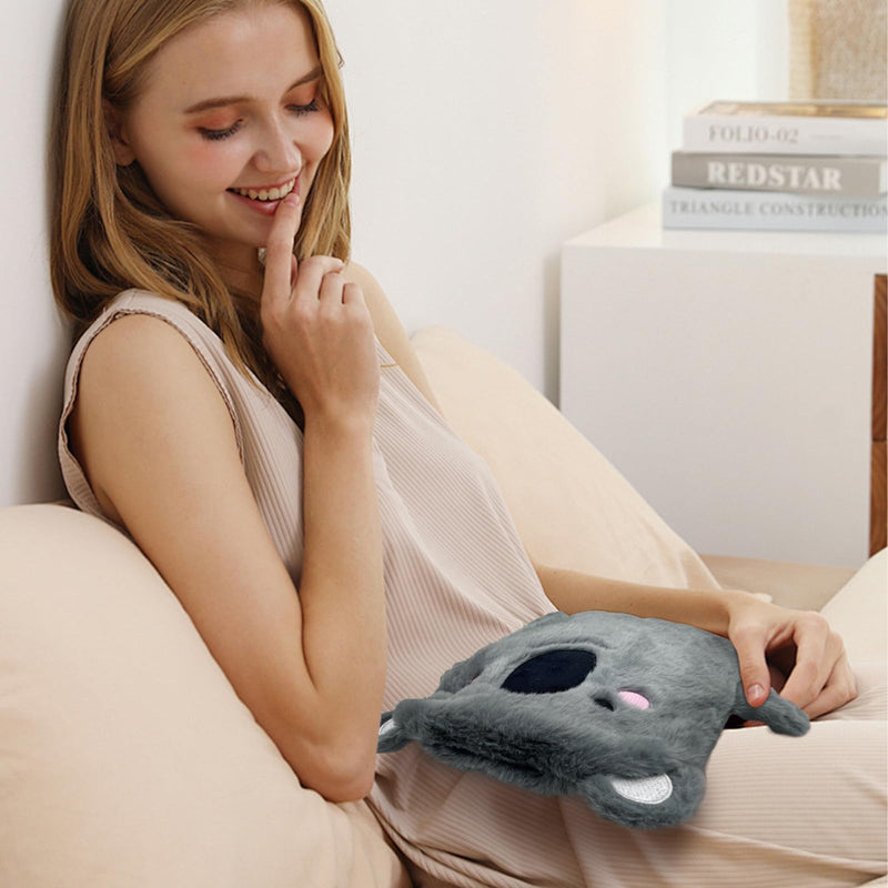 [Australia] - Large hot water bottle with soft cover - plush hot water bottle with fluffy 2L, hot water bottles with hand warmer, bed bottle for women, men and children. Koala large hot water bottle 