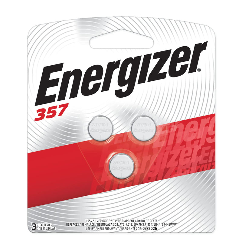 Energizer 357 Batteries, 357 Battery, 3 Count