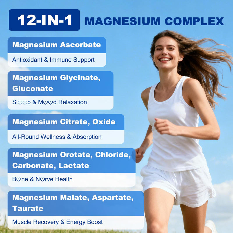 90 Count | Magnesium Complex Gummies for Women & Men, 12 Forms of Magnesium (Glycinate, Citrate& More), Magnesium Supplement with Ashwagandha – Supports Sl♡ep, Bone, Energy, Raspberry Flavor 90 Count (Pack of 1)