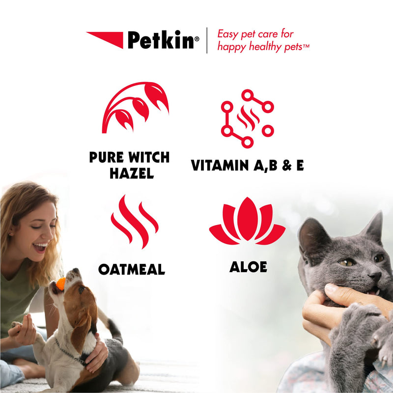 Petkin Anti Itch Wipes for Dogs and Cats - Soothes Hot Spots, Skin Irritations and Scratching - Bitter Taste Stops Licking and Chewing - Super Convenient, Ideal for Home or Travel - 30 Wipes 1 - PawsPlanet Australia