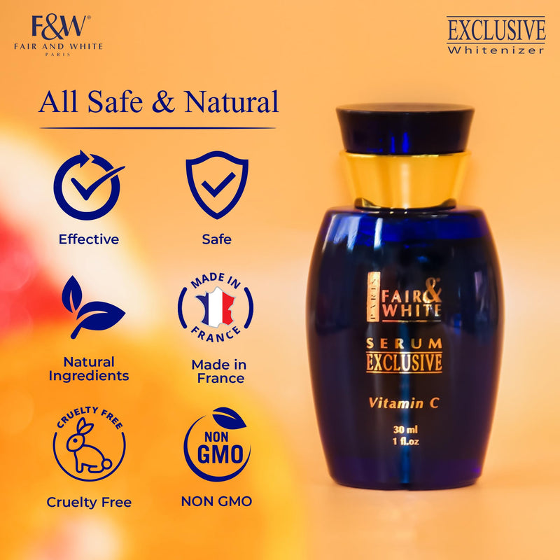 Fair & White Exclusive, Vitamin C Serum – 30 ml / 1 fl oz – Skin Brightening Serum